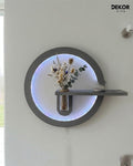 50×85 CM Oval Modern Ledli Duvar Tablosu | Dekoratif Panel | Gizli Aydınlatmalı