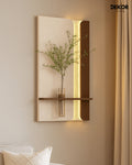 50×90 CM Oval Modern Ledli Duvar Tablosu | Dekoratif Panel | Gizli Aydınlatmalı| Pütürlü Doku