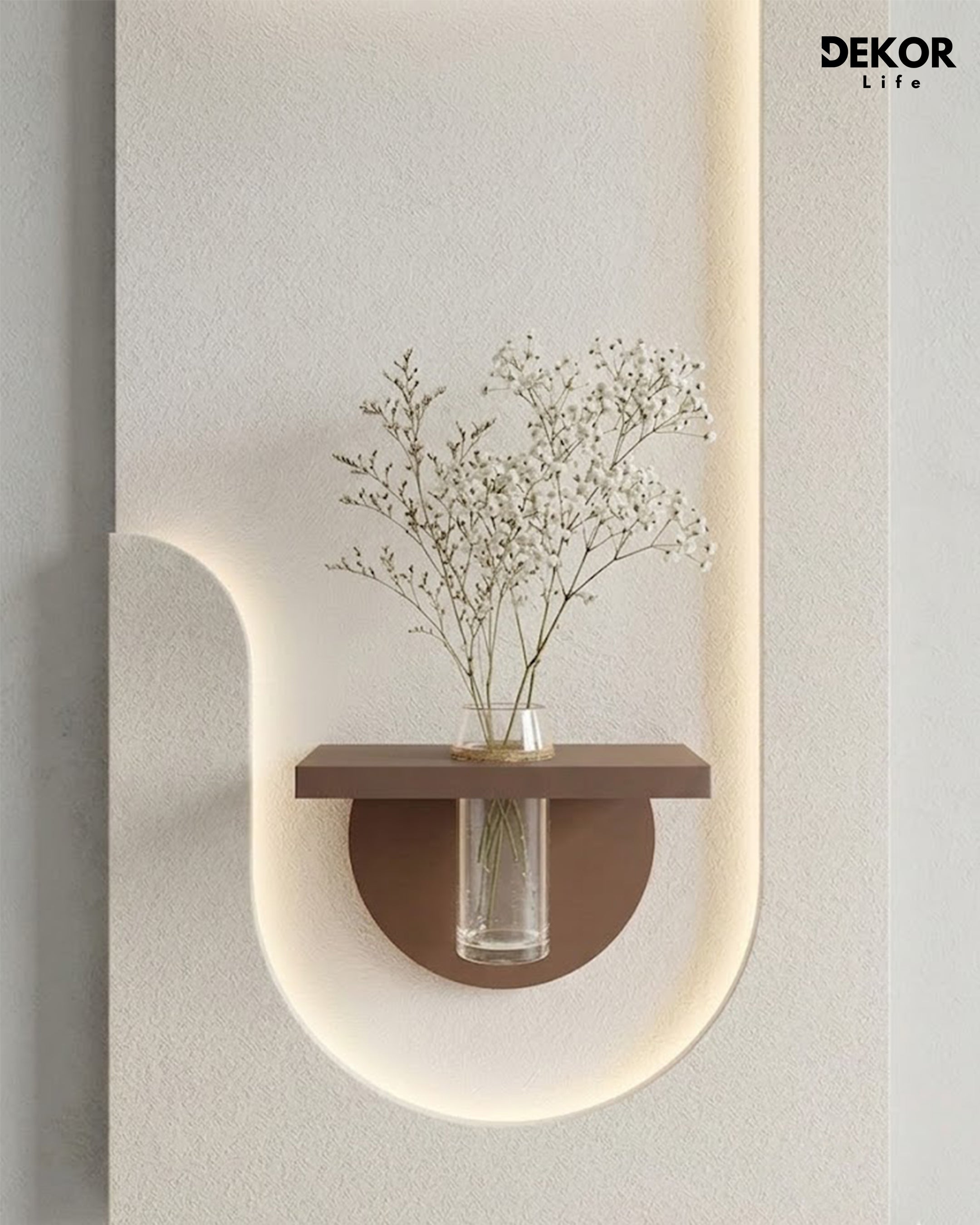 50×90 CM Oval Modern Ledli Duvar Tablosu | Dekoratif Panel | Gizli Aydınlatmalı | Pütürlü Doku