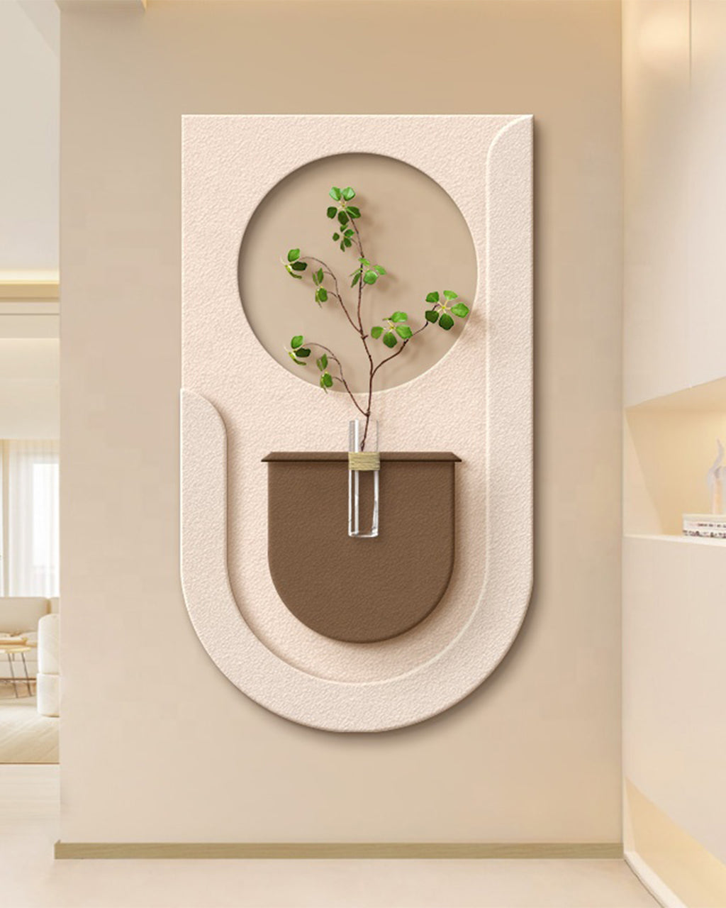 Pilli LED’li İskandinav Tarzı Dekoratif Duvar Tablosu 40x70 cm