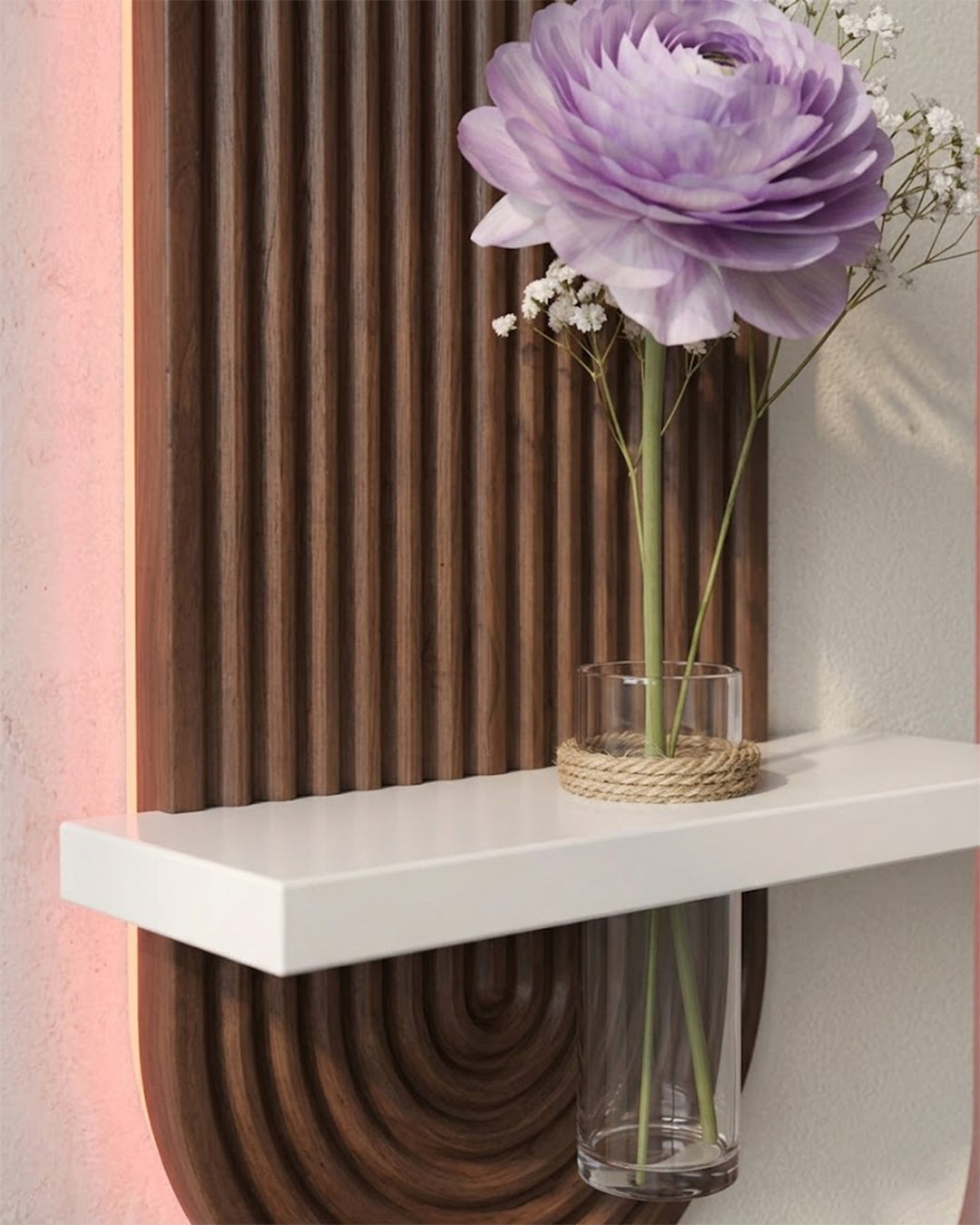 40×90 CM Oval Modern Ledli Duvar Tablosu | Dekoratif Panel | Gizli Aydınlatmalı | Pütürlü Doku