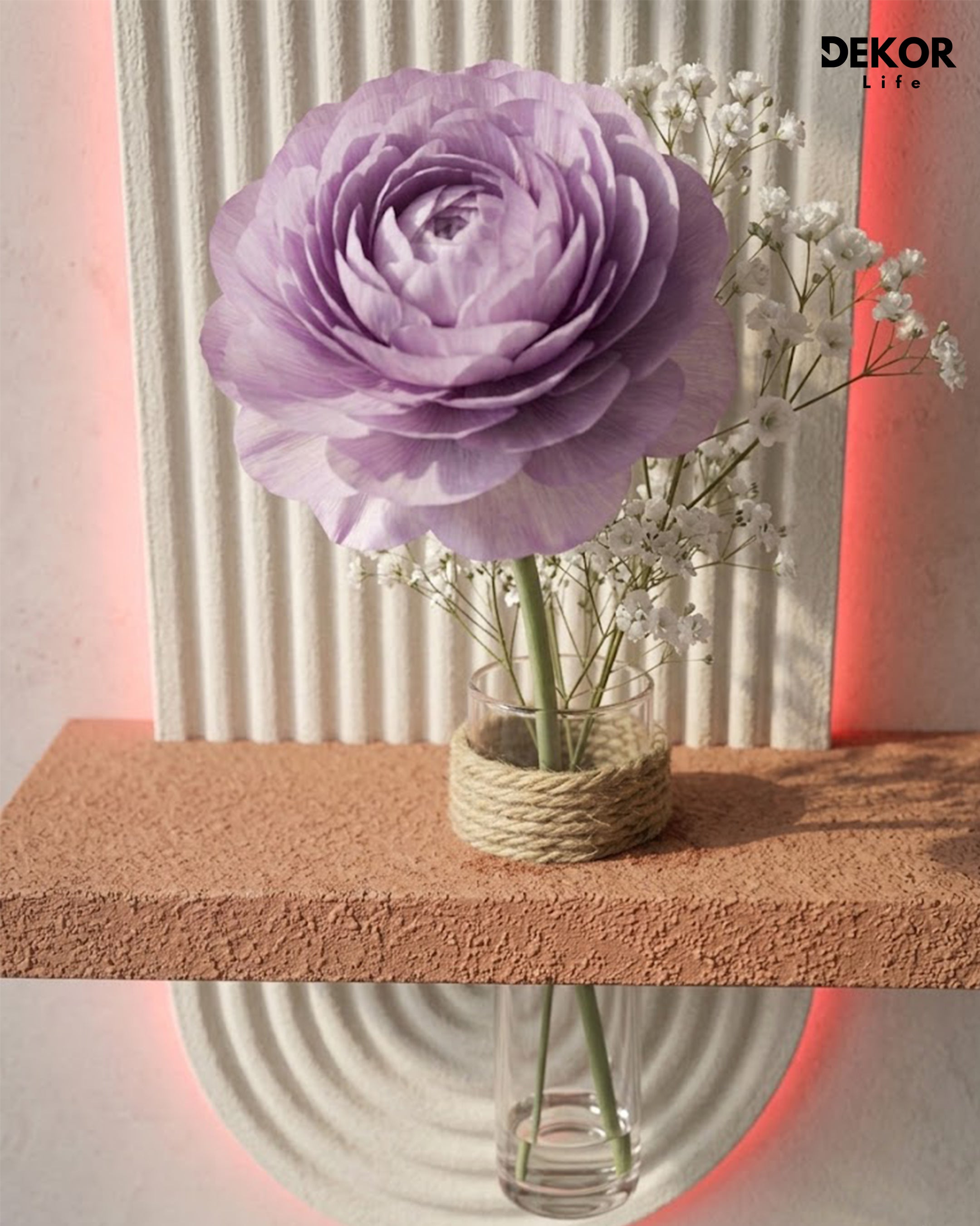 40×90 CM Oval Modern Ledli Duvar Tablosu | Dekoratif Panel | Gizli Aydınlatmalı | Pütürlü Doku