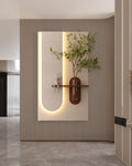 Pilli LED’li İskandinav Tarzı Dekoratif Duvar Tablosu 40x70 cm Pütürlü Doku