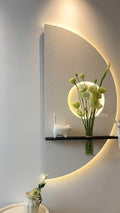 Pilli LED’li İskandinav Tarzı Dekoratif Duvar Tablosu 40x70 cm Pütürlü Doku