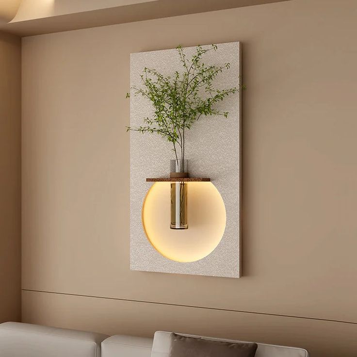 Pilli LED’li İskandinav Tarzı Dekoratif Duvar Tablosu 40x70 cm Pütürlü Doku